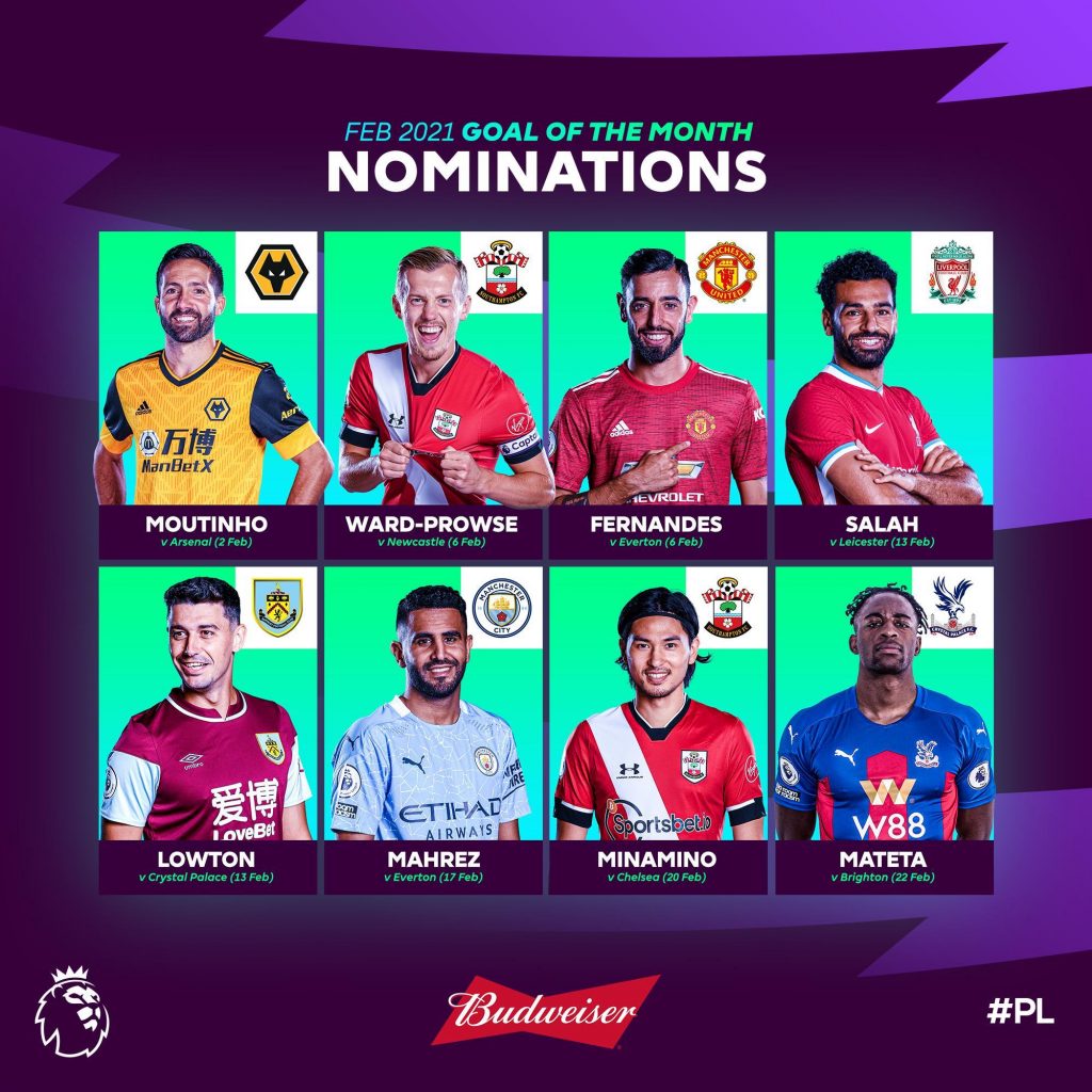 5 portugais nominés en Premier League 5 portugais nominés en Premier League