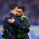 Bruno Fernandes et Cristiano Ronaldo à l'entrainement